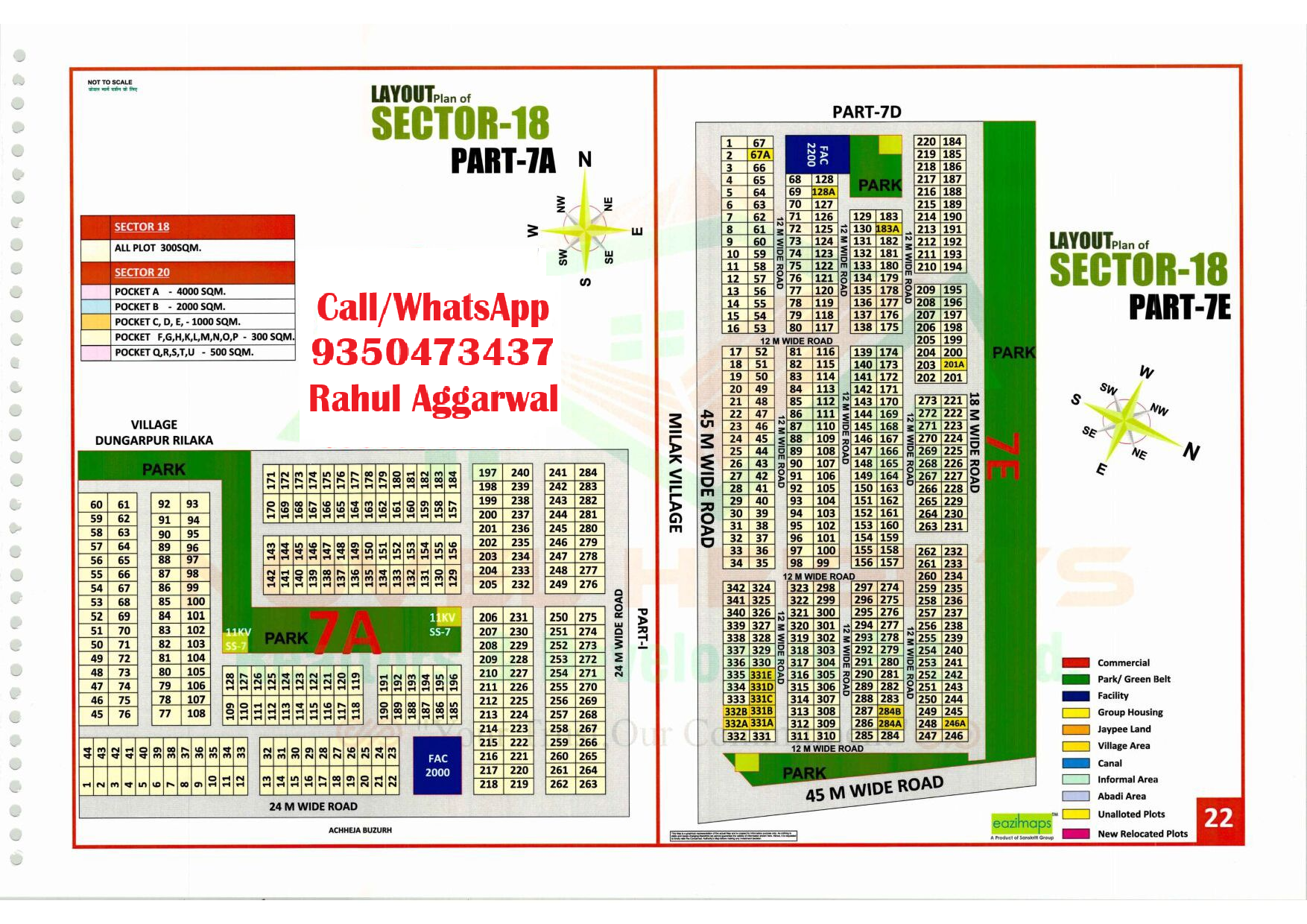 Yamuna Authority Sector 18 Pocket 7A & 7E-yamuna expressway yeida plots