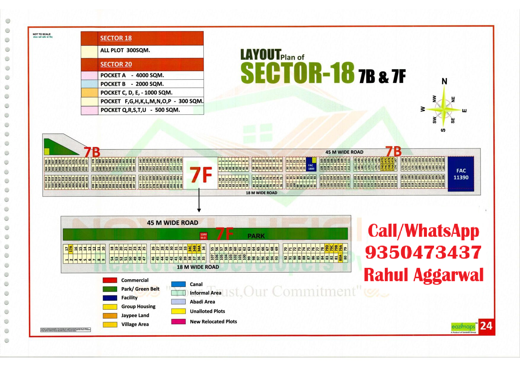 Yamuna Authority Sector 18 Pocket 7B & 7F-Yamuna Expressway YEIDA plots