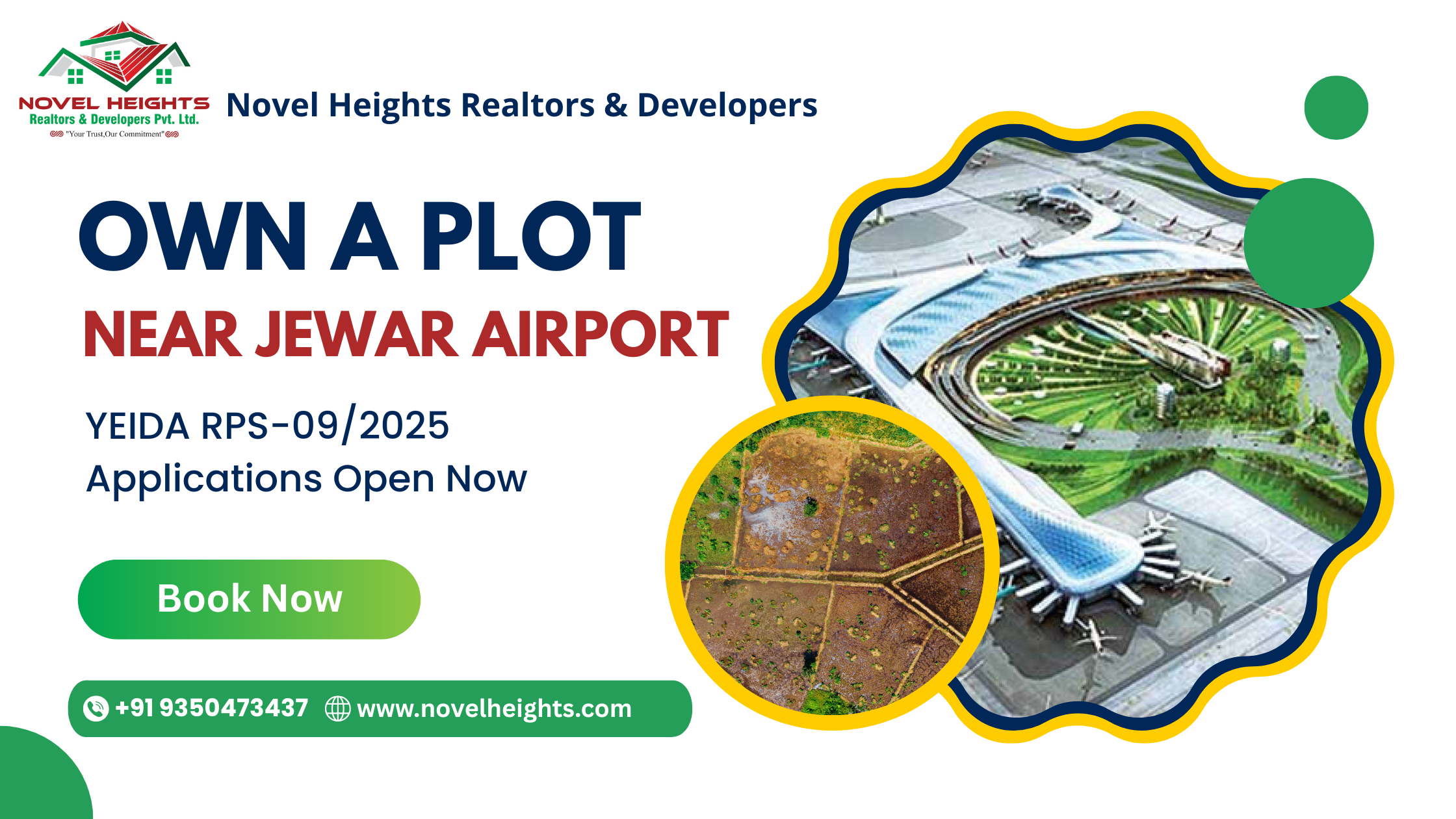 Own a Plot Near Jewar Airport – YEIDA RPS-09/2025 Applications Open Now
