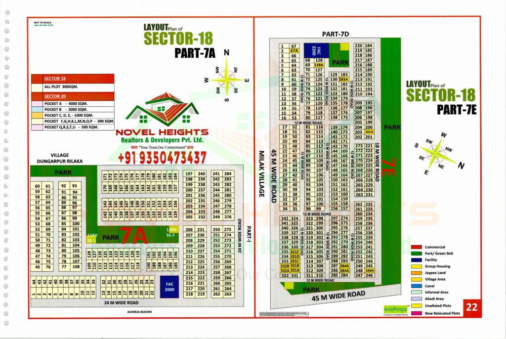 Yamuna Authority Sector 18 Pocket 7A & 7E-yamuna expressway yeida plots