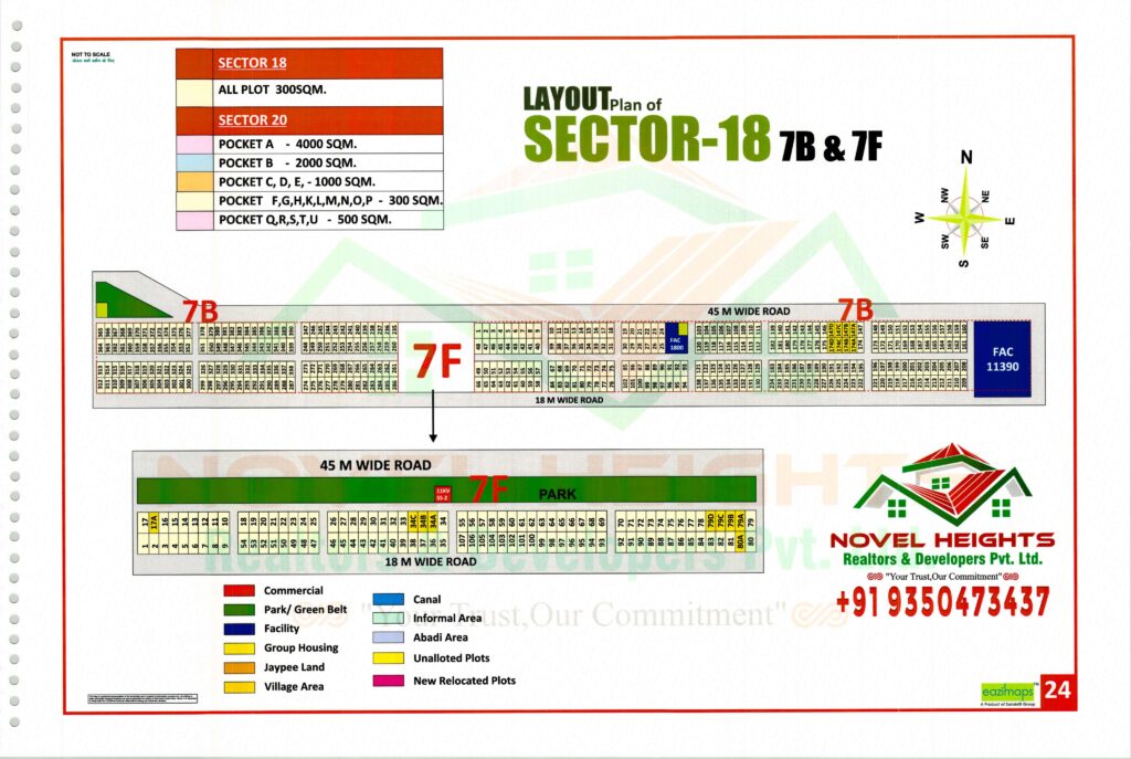Yamuna Authority Sector 18 Pocket 7B & 7F-Yamuna Expressway YEIDA plots