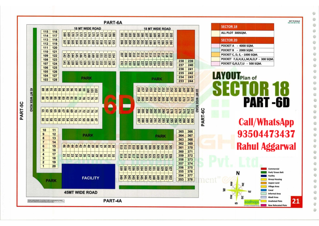 Yamuna Authority Sector 18 Pocket 6D-Yamuna Expressway YEIDA plots