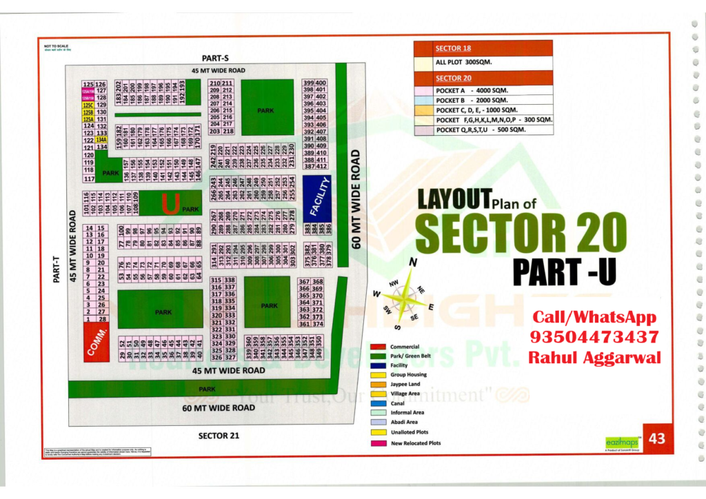 Yamuna Authority Sector 20 Pocket U-Yamuna Expressway YEIDA Plots